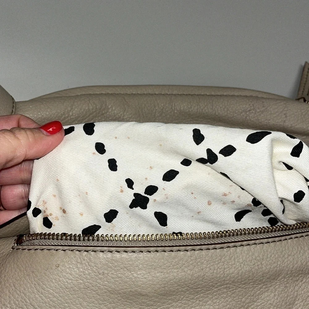 Kate ♠️ Spade bone colored leather crossbody bag